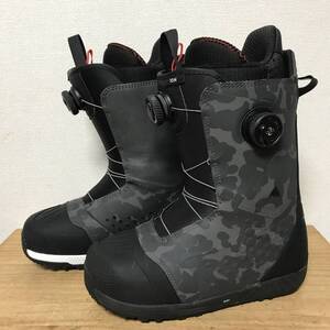 超美品◆BURTON ION BOA ブーツ 26.5cm 黒 迷彩 カモフラ バートン アイオン ボア ダイヤル スノーボード スノボ