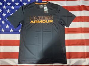 新品未使用タグ付き　made in USA Under Armour メンズ Ua RAID グラフィック半袖　ブラック　LARGE