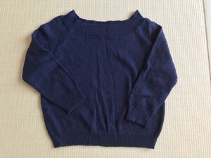 レトロガール☆紺ニットセーター