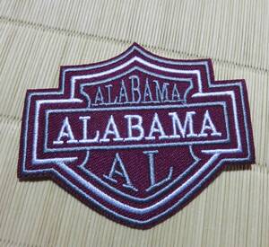 赤葡萄AL◆新品アラバマ大学The University of Alabamaアメリカ　刺繍ワッペン■クリムゾンタイド アメリカンフットボール◆スポーツ■DIY