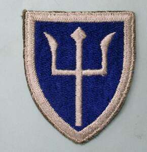 実物 WW2 米陸軍 第97歩兵旅団 96TH INFANTRY DIVISION トライデント師団