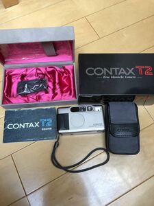 【箱付きカメラ】【動作未確認】CONTAX T2 DATA BACK KYOCERA