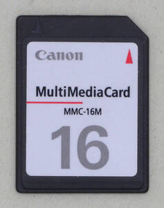 送料無料 Canon キヤノン MMC マルチメディアカード Multi Media Card 16MB MMC-16M 日本製 MADE IN JAPAN デジカメでフォーマット済み