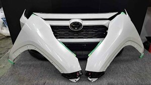 【新車外し】トヨタ RAV4 後期 フロントバンパー フェンダー セット 牽引フックカバー 付属 MXAA52 白 089 【特価】