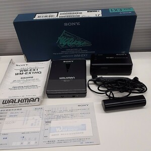SONY ソニー WALKMAN WM-EX1 ウォークマン ポータブル カセットプレーヤー イヤホン 充電器 箱説明書付き ジャンク品　ま