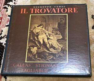 マリア・カラス　1953年　Verdi PRIVATE DISC IL TROVATORE maria callas LP 箱　2枚組　オペラ