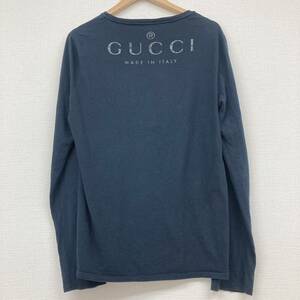 GUCCI　グッチ　長袖Tシャツ　Lサイズ　ブラック