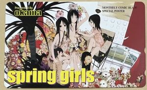 okama spring girls 【月刊コミックブレイド 抽プレ】 テレカ 美少女