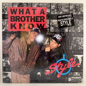 Hip Hop 12 - Style What A Brother Know - Select - NM - シュリンク付