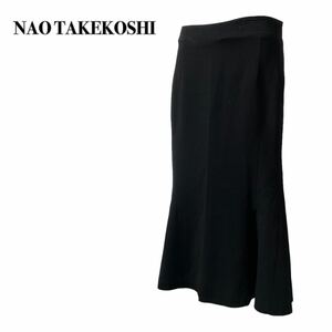 NAO TAKEKOSHI ナオタケコシ エストネーション ロング丈 ブラック黒 42 XL 大きいサイズ