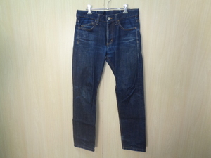 b1039◆monkey time UNITED ARROWS テーパードジーンズ◆size:M インディゴブルー コットン100％ メンズ デニムパンツ ジーパン 5G