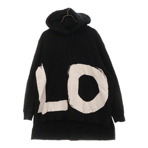 BURBERRYS バーバリーズ Love Print Oversized Hoodie ラブプリントオーバーサイズスウェットパーカー 8037670 ブラック