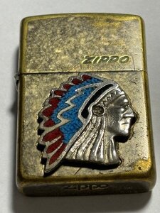 本体のみ　1995年　インディアン　メタルZIPPO　USED