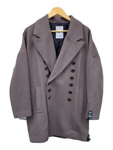 SHAREEF◆コート/1/ウール/ブラウン/21711004/WOOL MELTON MIDDLE COAT