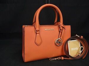 ■新品■未使用■ MICHAEL KORS マイケルコース レザー 2WAY ハンドバッグ トート ショルダー 斜め掛け オレンジ系 BL4034