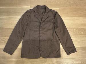 BAL 3B カバーオール風 ジャケット ブラウン L＊バル JACKET バランスウエアデザイン balanceweardesign メンズ アウター