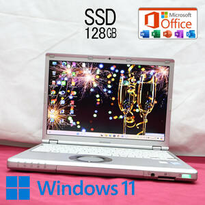 ★美品 高性能6世代i3！SSD128GB★CF-SZ5 Core i3-6100U Webカメラ Win11 MS Office 中古品 ノートPC★P72435