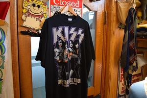 グッドプリント◎2000SビンテージALLSPORTオールスポーツボディKISSキッス両面プリントミュージックTシャツXLブラック黒アメカジh25280