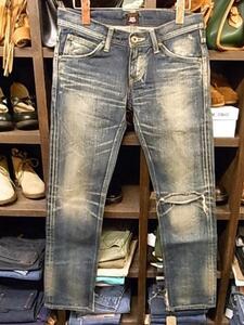 LEE×CHER ダメージ デニムパンツ SIZE 28 シェル ジーンズ USED