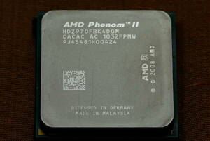 【ジャンク扱い】 AMD Phenom II　X4 970　Black Edition　C3 （AM2+時代、そこそこ高スペックPCパーツ）