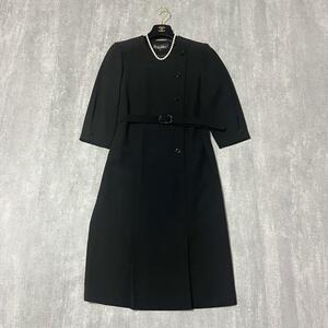 Powal Holon パウエルホロン ワンピース フォーマル 礼服 喪服 ブラック 黒 ベルト 9号