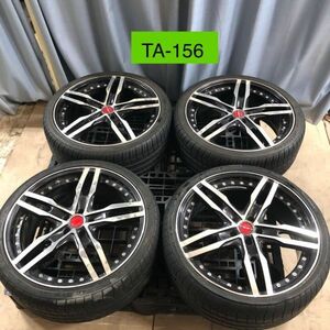 TA-156 激安 ホイール SHALLEN 19インチ 5H 7.5J +48 PCD100 225/35R19 4本セット( プリウス現状品