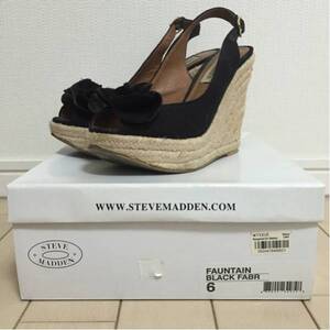 stevemadden size:6ウェッジソールサンダルスティーブマデン