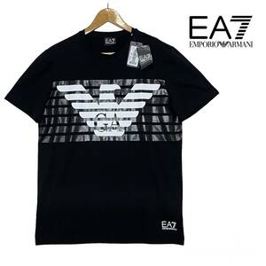 新品 EA7 EMPORIO ARMANI エンポリオアルマーニ ビッグイーグルロゴ ストレッチ 半袖 Tシャツ Lサイズ