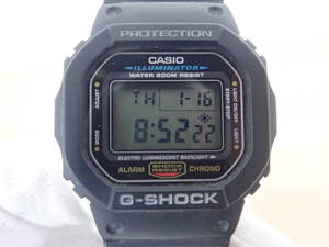 CASIO カシオ G-SHOCK DW-5600E 黒 ブラック 腕時計 時計 稼働品 現状品 激安1円スタート