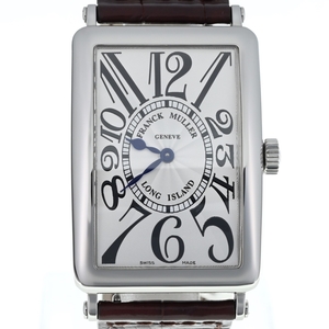 フランクミュラー FRANCK MULLER 1002QZ ロングアイランド SS/レザー クォーツ メンズ 美品 R#135123