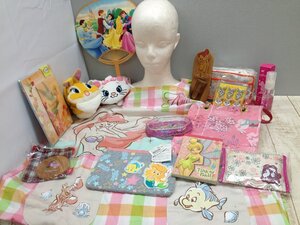 ◇ディズニー 《大量セット》《未開封品あり》プリンセスグッズ 15点 エプロン ポーチ ローションほか 7W107 【80】