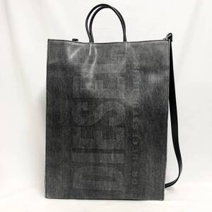 ○★新品未使用　DIESEL (ディーゼル)　2WAYトートバッグ　X08919　ブラック★○