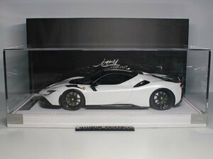 ▲絶版！超貴重な！Pearl White！世界限定88台！IM 1/18 SF90 Novitec Rosso N-Largo 新品 Resin Model