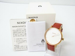 NIXON ニクソン THE KENSINGTON クォーツ腕時計 レザーベルト♪AC15916