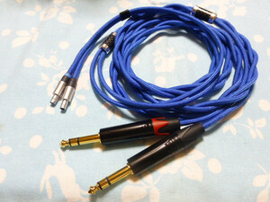 SENNHEISER HD800 S HD820 Cascade BELDEN 1804a 八芯 300cm かなり長め 6.3mmプラグ×2 TEAC UD-503 UD-505 ADI-2 Pro ( MYTEK Digital 可