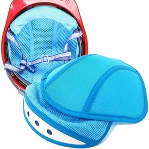 新品 3枚セット Helmet Hat Hard 作業用冷却メッシュ ナー 防災ハットパ ヘルメット取付用汗取りパット 261