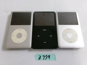 (Z-758)APPLE IPOD CLASSIC A1238 A1136 A1238 動作未確認 現状品