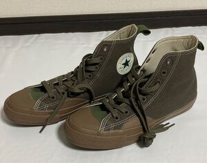 未使用 US8 コンバース オールスター L.L.Bean × CONVERSE ALL STAR 100 HI BROWN/OLIVE 26.5cm 1SC724 エルエルビーン ハイカット