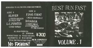 V.A ／ Best Run Fast　Vol.1　７インチ ソノシート　D.O.N.D.O.N　他　　検～ mcr gauze lip cream execute ghoul S.O.B outo comes