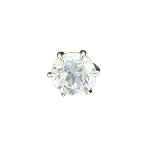 ダイヤモンド ピアス 一粒 安い 5カラット プラチナ 鑑定書付 5.02ct Gカラー SI1クラス 3EXカット GIA