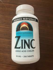 ジンク（ZINC・亜鉛）Source Naturals　2個