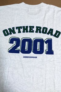 希少 新品未使用品　浜田省吾　半袖　Tシャツ　ON THE ROAD 2001　コンサート　ライブ　ツアー 芸能人 バンド 当時物 80s 90s 　