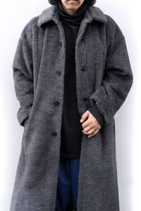 Blanc YM / Wool Pile Oversize Single Coat