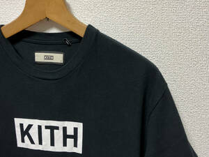 美品/着用数回★KITH/キス★半袖/Tシャツ★ロゴ★S★L★黒/ブラック★綿100%★男性/メンズ★