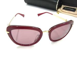 1円 ■極美品■ BVLGARI ブルガリ 8193-B-F サングラス 眼鏡 メガネ レディース ゴールド系 FJ3553