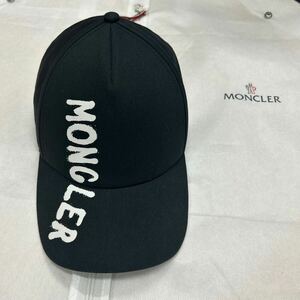 【美品】MONCLER モンクレール　ベースボールキャップ 帽子黒　ユニセックス