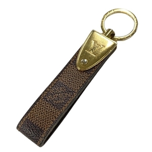 ルイヴィトン LOUIS VUITTON キーホルダー(チャーム) M65050 ポルト・クレ・ドラゴンヌ エベヌ CX1111 美品 キーホルダー ダミエ