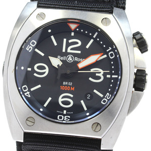 ベル＆ロス Bell＆Ross BR02-20-S カーボンフィニッシュ デイト 自動巻き メンズ _844083