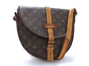 1円 LOUIS VUITTON ルイヴィトン M51232 モノグラム シャンティーGM クロスボディ ショルダーバッグ 斜め掛けかばん ブラウン系 EA3007