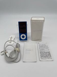 【ジャンク】iPod nano 第5世代 8GB ブルー MC037J/A 通電確認済 元箱付き